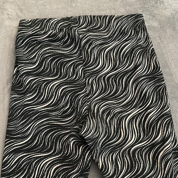 Topshop Crinkle Flared Pants in Zebra - Size 10 - Picture 8 of 9